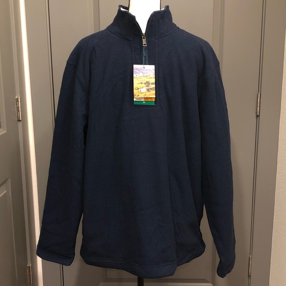 Men’s Orvis Fleece Lined Quarter Zip Pullover - Picture 2 of 4